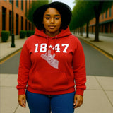 1847 🇱🇷 Sweatshirt | Fingerprint Design | Geri's Bluffing Boutique