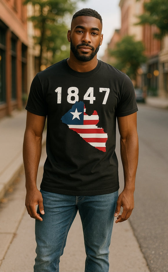 1847🇱🇷 T-shirt|  Map Design | Geri's Bluffing Boutique