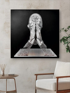 Recycle Photo Art |Prayers Up | Geri's Bluffing Boutique