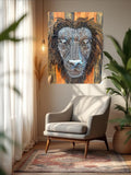 Sculpture Lion Head Wall Art (30h x 21w) | Recycle Art |Geri's Bluffing Boutique
