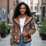 African Mudcloth Blazer Jacket | Bogolon | Geri's Bluffing Boutique