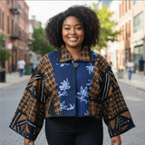 African Mudcloth Blazer Jacket | Bogolon | Geri's Bluffing Boutique