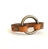 Leather Ring Cuff - Skinny Strap with Snap | Geri's Bluffing Boutique