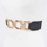 Multi Metal Buckle Belt | Elastic Plus Size | Geri's Bluffing Boutique