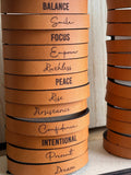 Leather Bracelet Word Collection | Geri's Bluffing Boutique