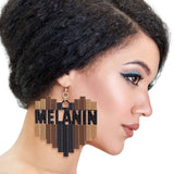 Metal Melanin Earrings | Geri's Bluffing Boutique