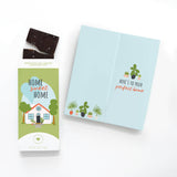 Home Sweet Home Greeting Card with Chocolate Bar INSIDE! | Geri's Bluffing Boutique