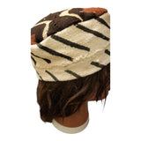 Mudcloth Hat |Kufi | Pom Pom|Geri's Bluffing Boutique