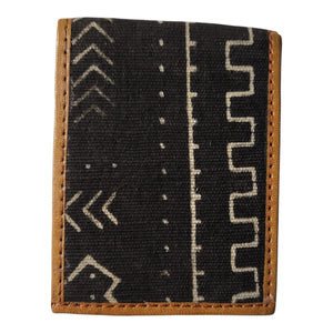 Leather Mudcloth Wallet | Geri's Bluffing Boutique