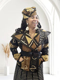 African Mudcloth Blazer Jacket | Bogolon | Geri's Bluffing Boutique