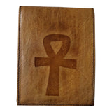 Leather Mudcloth Wallet | Geri's Bluffing Boutique