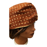 Mudcloth Hat |Kufi | Pom Pom|Geri's Bluffing Boutique