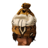 Mudcloth Hat |Kufi | Pom Pom|Geri's Bluffing Boutique