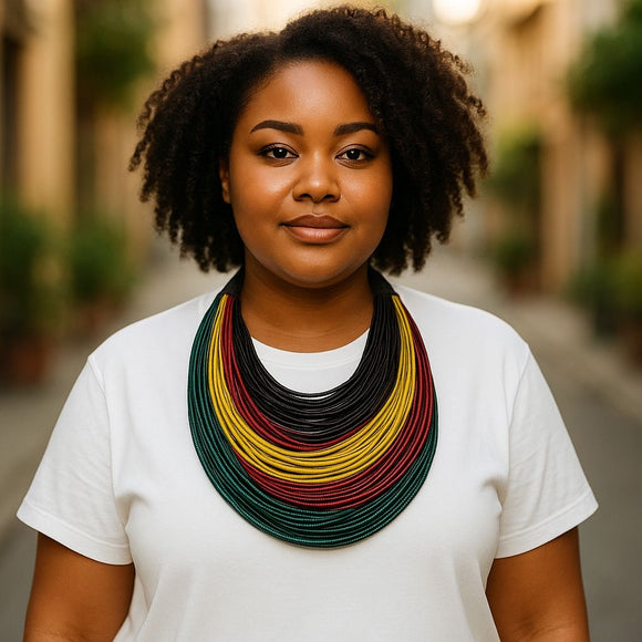 Multi layer Leather Necklace | Geri's Bluffing Boutique