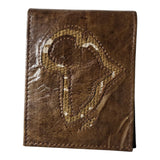 Leather Mudcloth Wallet | Geri's Bluffing Boutique