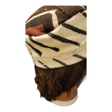 Mudcloth Hat |Kufi | Pom Pom|Geri's Bluffing Boutique