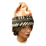 Mudcloth Hat |Kufi | Pom Pom|Geri's Bluffing Boutique
