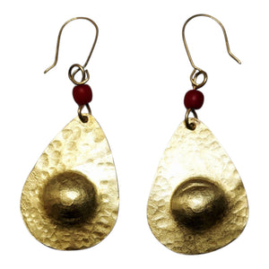 Kenyan Brass-Bronze Earrings | Geri's Bluffing Boutique