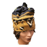 Mudcloth Hat |Kufi | Pom Pom|Geri's Bluffing Boutique