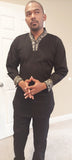 Men's Fitted African Inspired 2pc Suit
