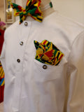 Men's Fitted African Inspired 2pc Suit