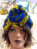 Headwrap - Afrixan Print Pre-Tied Knotted
