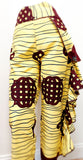 Pants African Print Ruffle