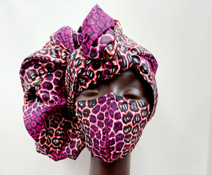 New Headwrap & Mask Set Fashion Accessory