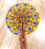 Fan - African Fabric Foldable ( LARGE)