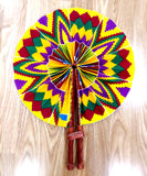 Fan - African Fabric Foldable ( LARGE)