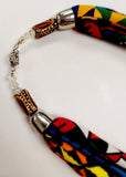 Necklace-Braid African Print