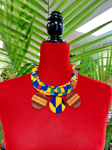 Necklace-Lightweight Kente African Print