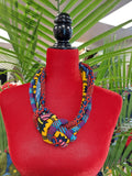 Necklace-Braid African Print