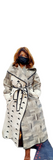 New! Genuine Full-Length Mud Cloth Coat is 53"