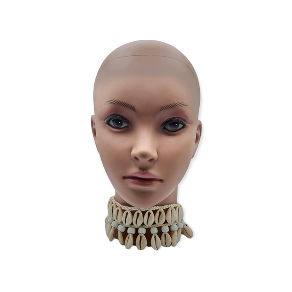 Necklace - African Cowrie Bead Choker