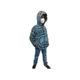 Jackets-Unisex African Print Hoody Bomber(XL)