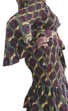 Dress-2pc Fitted Stretch African Print Smock Fitted Mermaid