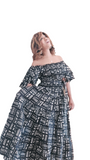 Dress-African Print Stretch Top Smock A-Line
