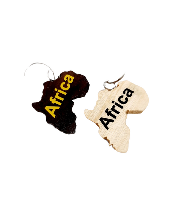 Keychain-Drum and Map of Africa