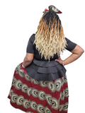 Skirt-2pc Long African Print