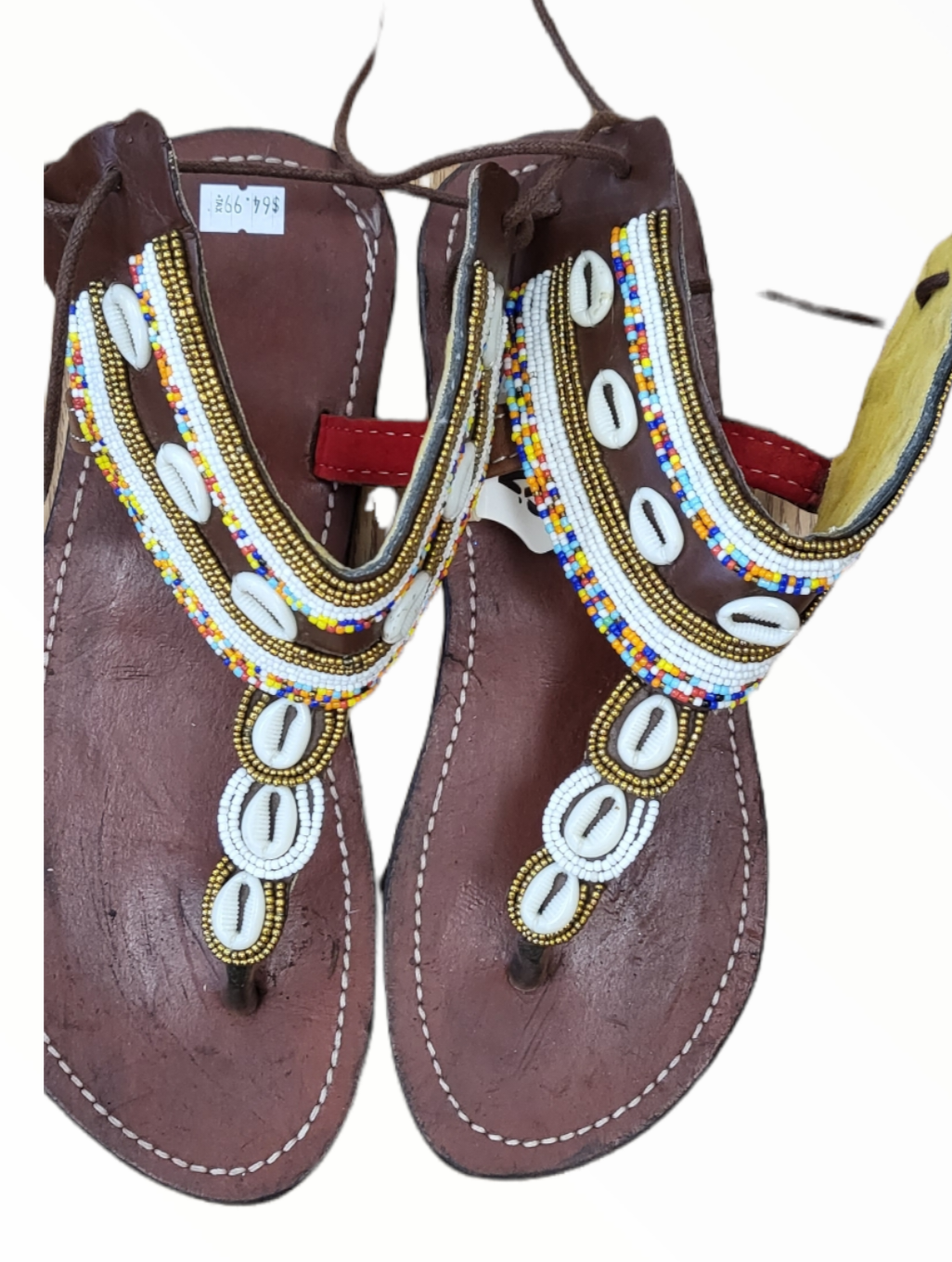 Masai Beaded African Sandals | Geri display picture 3