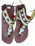 Masai Beaded African Sandals
