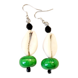 Cowrie Shell | Ivory Bone Earring | Geri's Bluffing Boutique